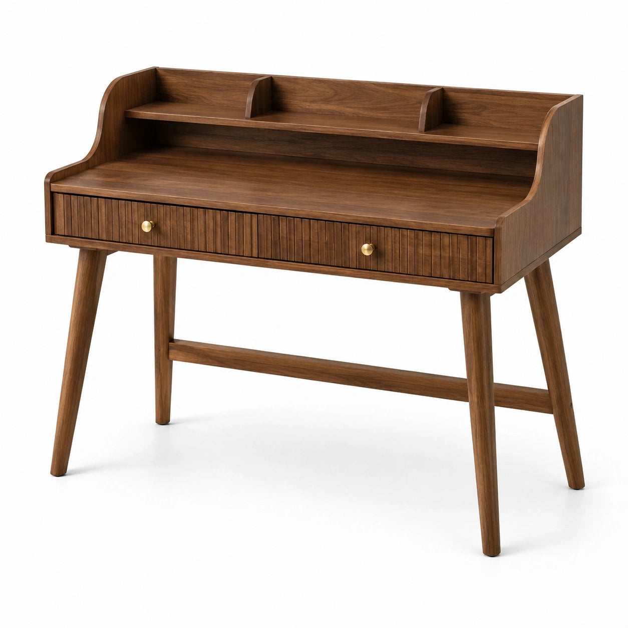 Scrivania in legno di noce con cassetto